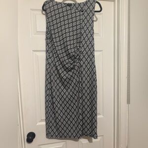 Talbots Black and White Diamond dress